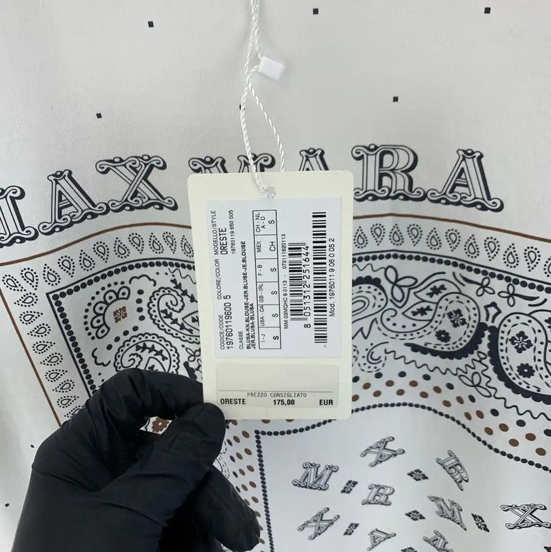 Max Mara MaxMara White Cotton Women's T-Shirt 0089 Size S / US 4 / IT 40 - 5 Thumbnail