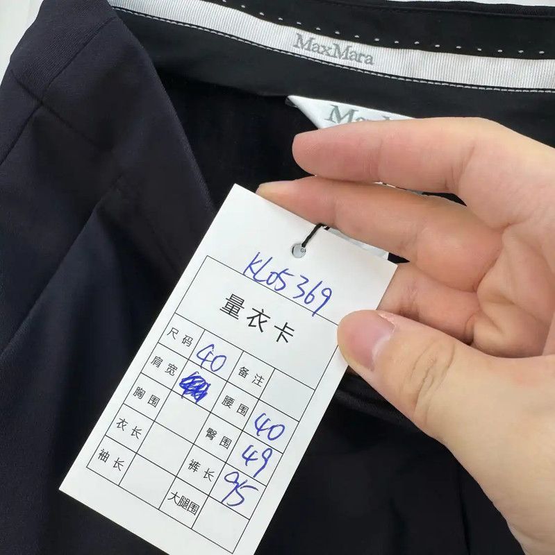 Max Mara MaxMara Spring Autumn Casual Pants in Navy Blue 0089 Size 40" / US 18 - 7 Thumbnail
