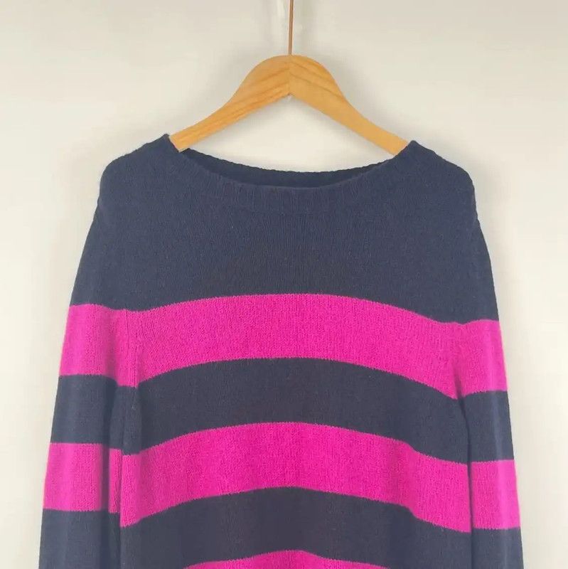 Max Mara MaxMara Striped Pullover Sweater for Women 0089 Size M / US 6-8 / IT 42-44 - 3 Thumbnail
