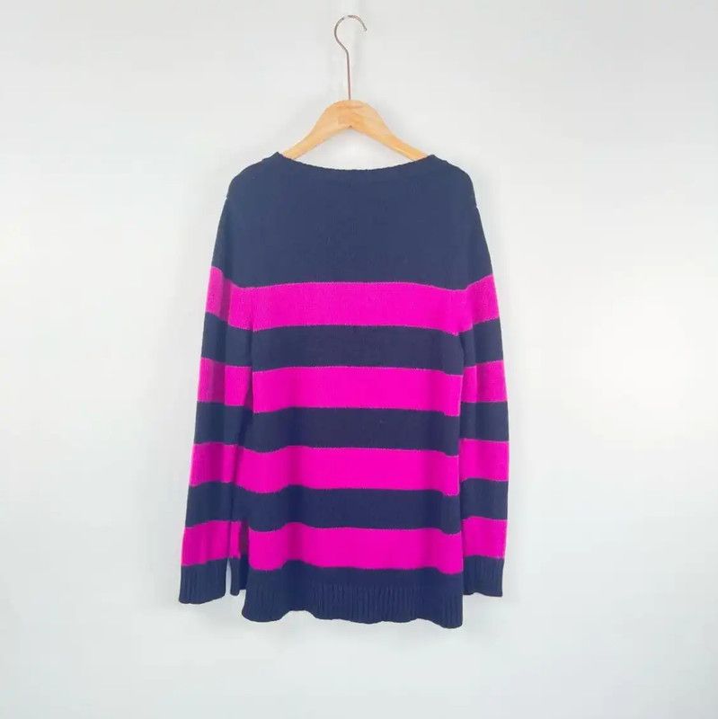 Max Mara MaxMara Striped Pullover Sweater for Women 0089 Size M / US 6-8 / IT 42-44 - 2 Thumbnail