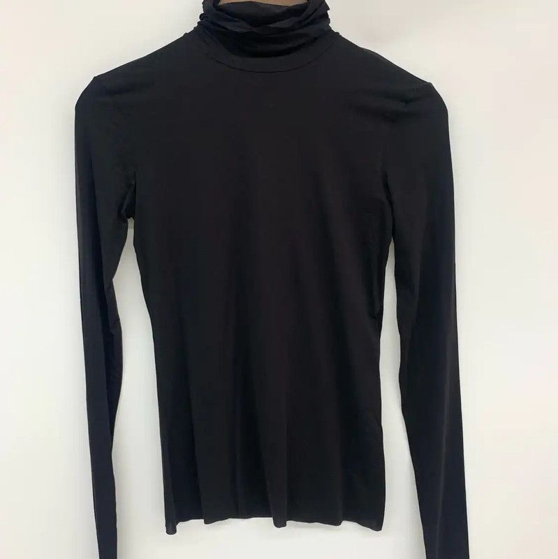 Max Mara MaxMara Black Long Sleeve Turtleneck Sweater 0089 Size S / US 4 / IT 40 - 2 Thumbnail