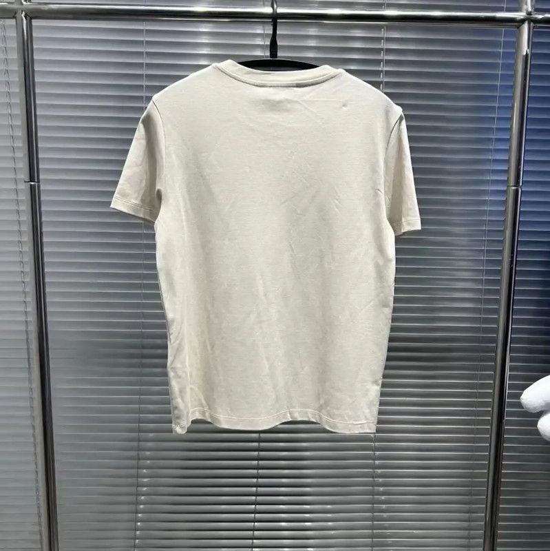 Max Mara MaxMara Summer Cream Cotton Short Sleeve Tee 0089 Size M / US 6-8 / IT 42-44 - 3 Thumbnail