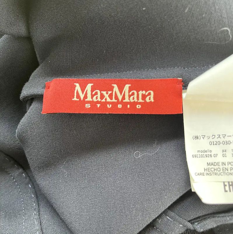 Max Mara MaxMara Elegant Black Women's Jacket for Spring 0089 Size XS / US 0-2 / IT 36-38 - 7 Thumbnail