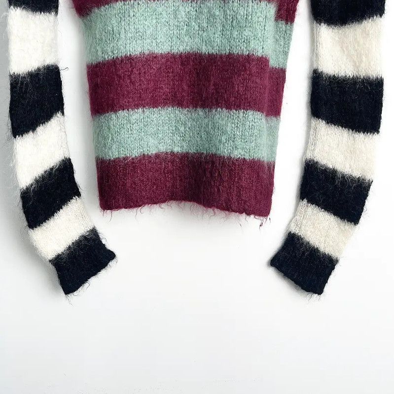 Max Mara MaxMara Multicolor Striped Sweater for Women 0089 Size M / US 6-8 / IT 42-44 - 10 Thumbnail