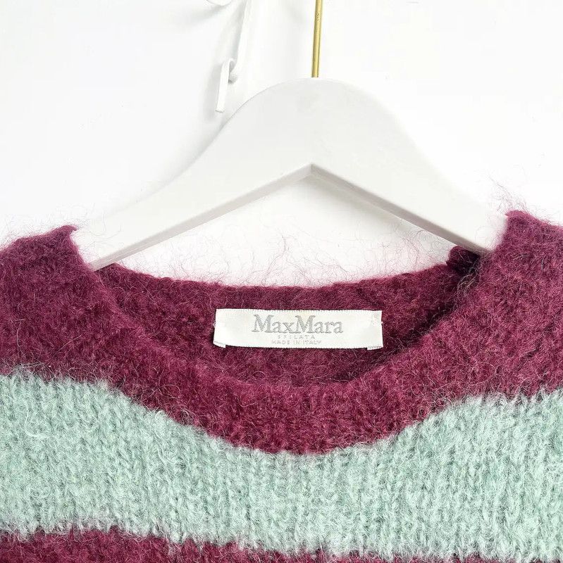 Max Mara MaxMara Multicolor Striped Sweater for Women 0089 Size M / US 6-8 / IT 42-44 - 5 Thumbnail