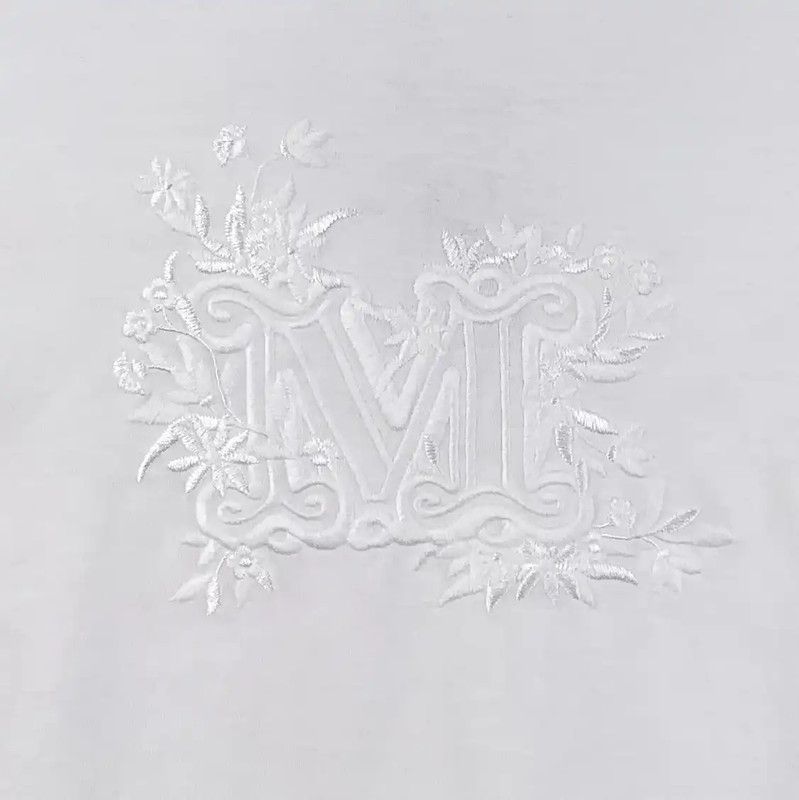 Max Mara MaxMara White Cotton Women's T-Shirt 0089 Size S / US 4 / IT 40 - 4 Thumbnail