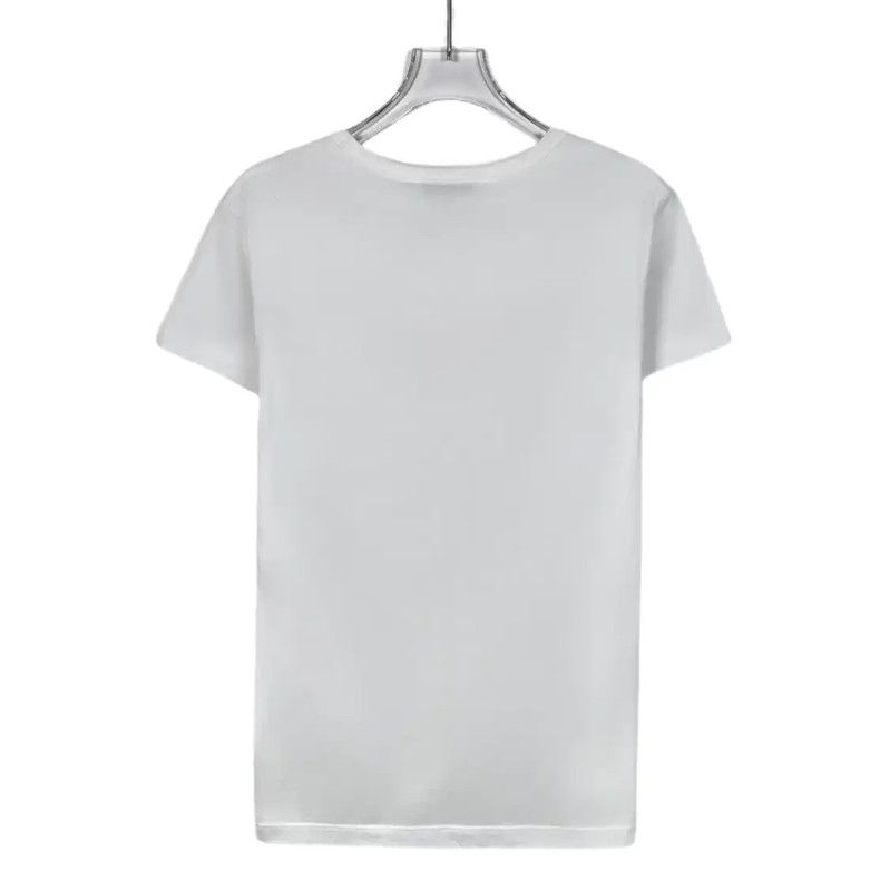 Max Mara MaxMara White Cotton Women's T-Shirt 0089 Size S / US 4 / IT 40 - 2 Thumbnail