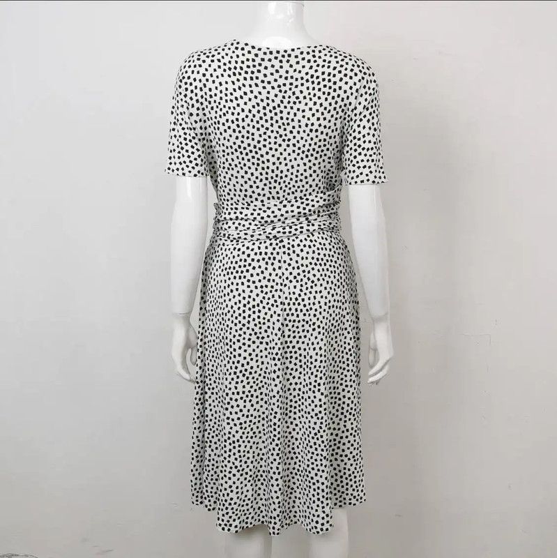 Max Mara MaxMara Multi-Color V-Neck Dress for Women 0089 Size L / US 10 / IT 46 - 2 Thumbnail