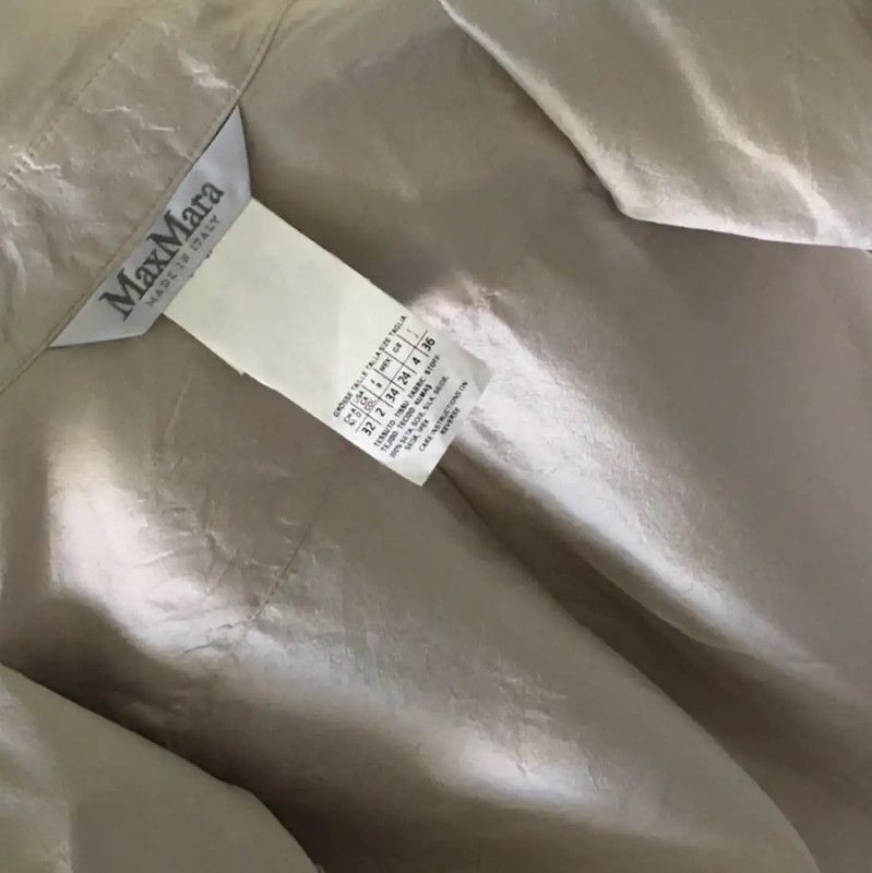 Max Mara MaxMara Silver Silk Shirt for Women 0089 Size XS / US 0-2 / IT 36-38 - 7 Thumbnail