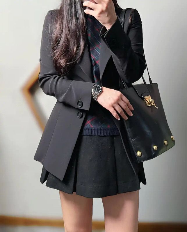 Max Mara MaxMara Black Wool Women's Blazer 0089 Size ONE SIZE - 2 Thumbnail