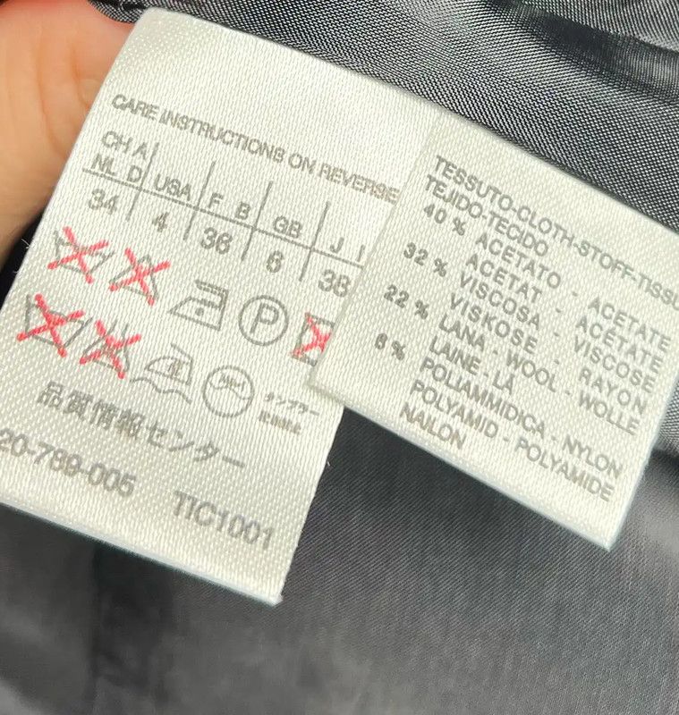 Max Mara MaxMara Black Wool Women's Blazer 0089 Size ONE SIZE - 9 Thumbnail
