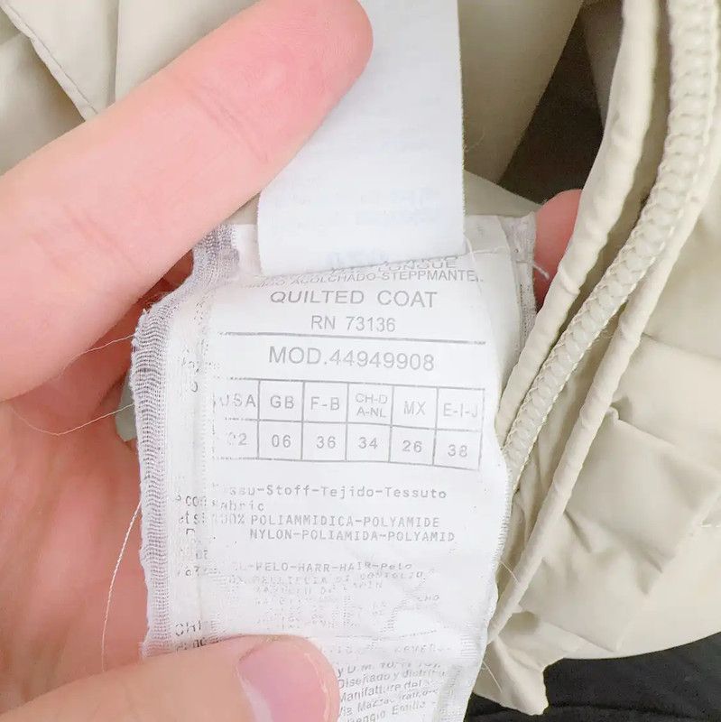 Max Mara MaxMara Beige Women's Puffer Coat Size S 0089 Size S / US 4 / IT 40 - 4 Thumbnail