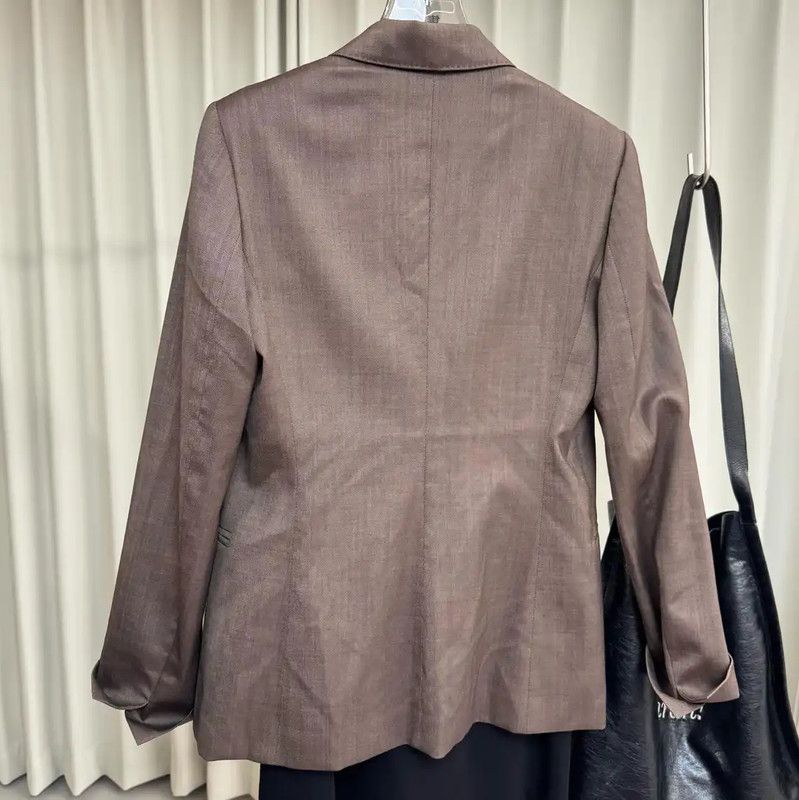 Max Mara MaxMara Brown Wool Blend Women's Cardigan 0089 Size S / US 4 / IT 40 - 9 Thumbnail