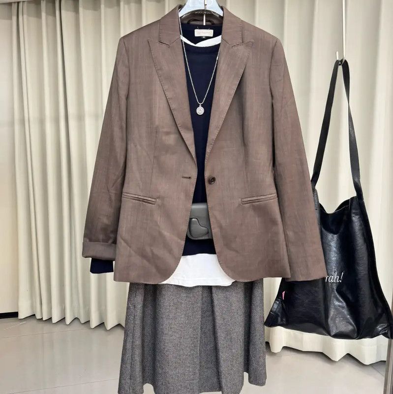 Max Mara MaxMara Brown Wool Blend Women's Cardigan 0089 Size S / US 4 / IT 40 - 4 Thumbnail