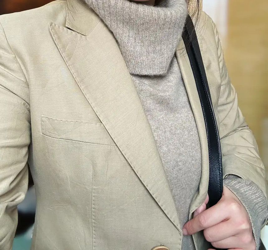 Max Mara MaxMara Women's Khaki Cotton Cardigan 0089 Size M / US 6-8 / IT 42-44 - 5 Thumbnail