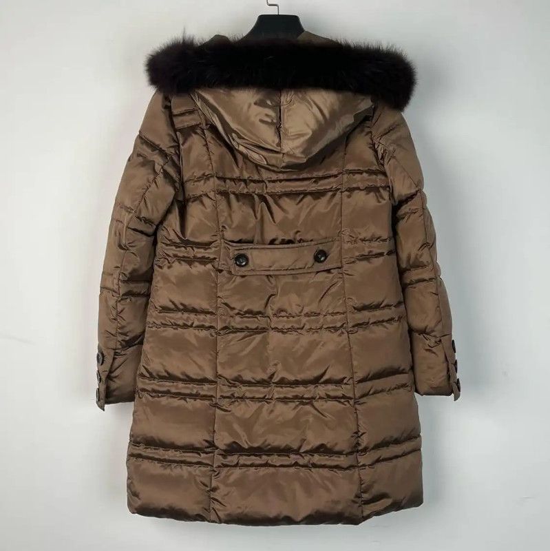 Max Mara MaxMara Brown Winter Down Coat for Women 0089 Size M / US 6-8 / IT 42-44 - 2 Thumbnail