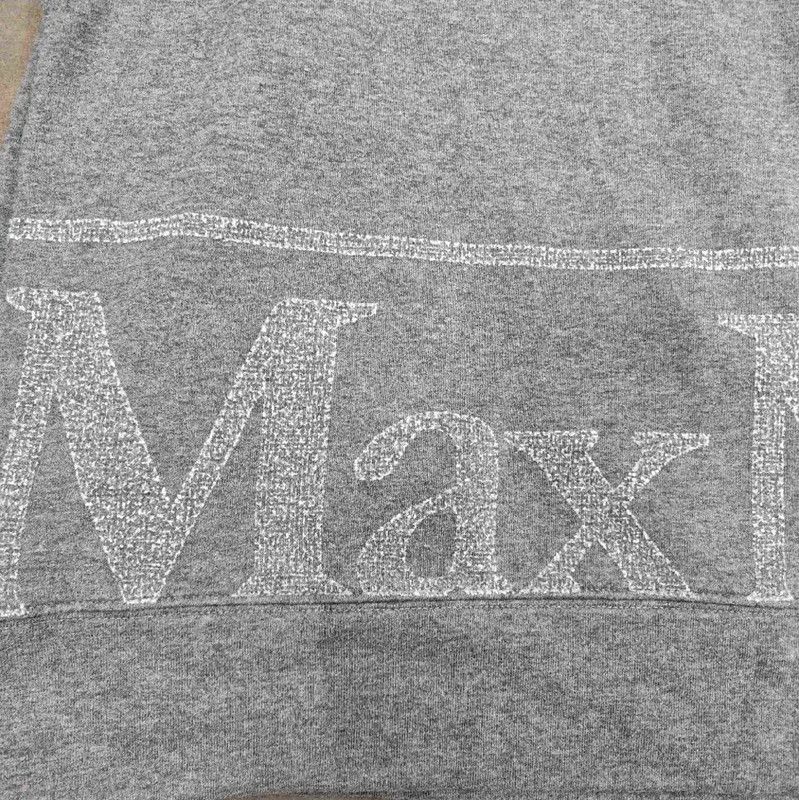 Max Mara MaxMara Gray Cotton Sweatshirt for Women 0089 Size M / US 6-8 / IT 42-44 - 5 Thumbnail