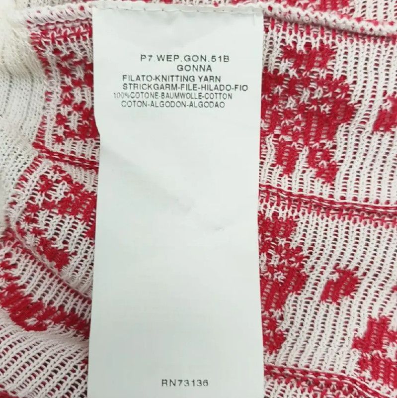 Max Mara MaxMara Summer Red Pleated Skirt 0089 Size 23" - 4 Thumbnail