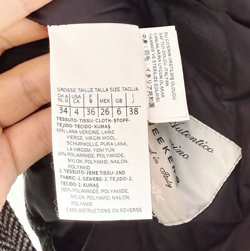 Max Mara MaxMara Black Cotton Women's Down Jacket 0089 Size ONE SIZE - 4 Thumbnail