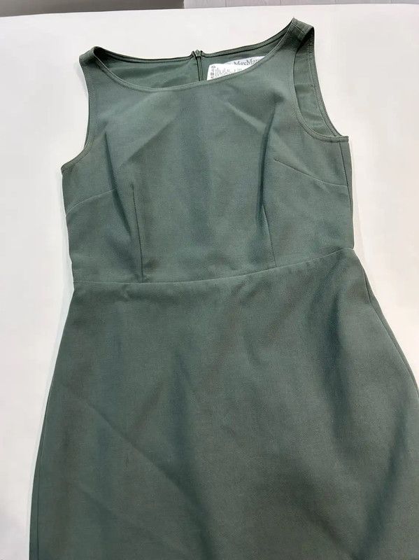Max Mara MaxMara Women's Sleek Green Summer Dress 0089 Size S / US 4 / IT 40 - 5 Thumbnail