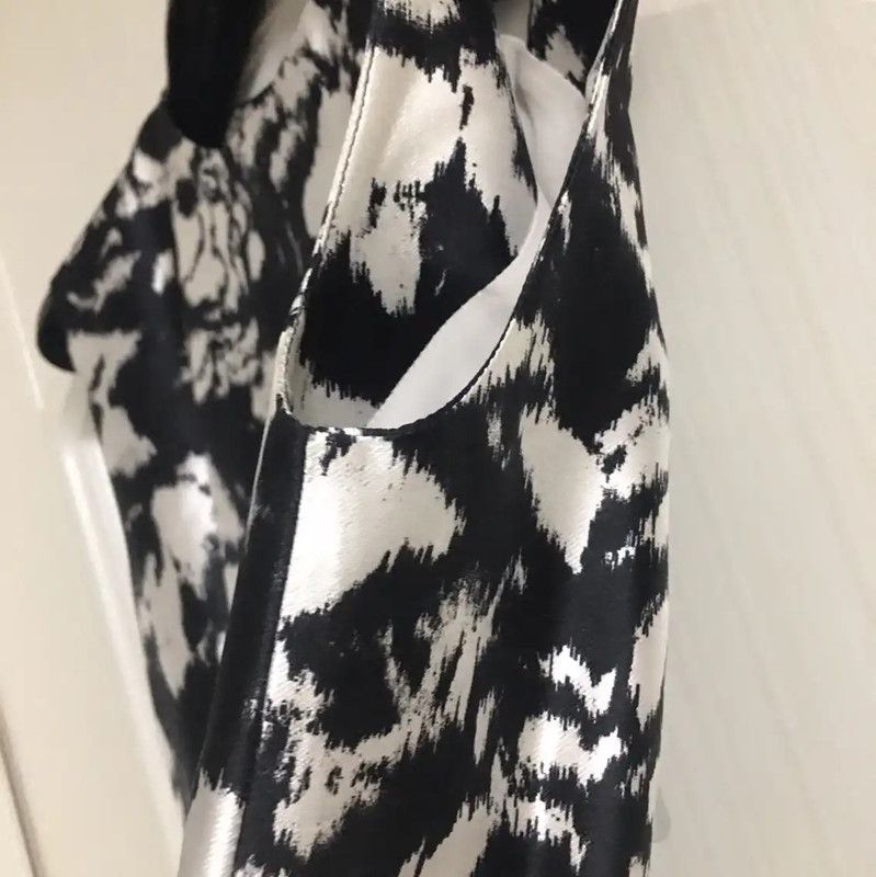 Max Mara MaxMara Summer Black Silk Floral Casual Pants 0089 Size 24" / US 00 / IT 34 - 8 Thumbnail