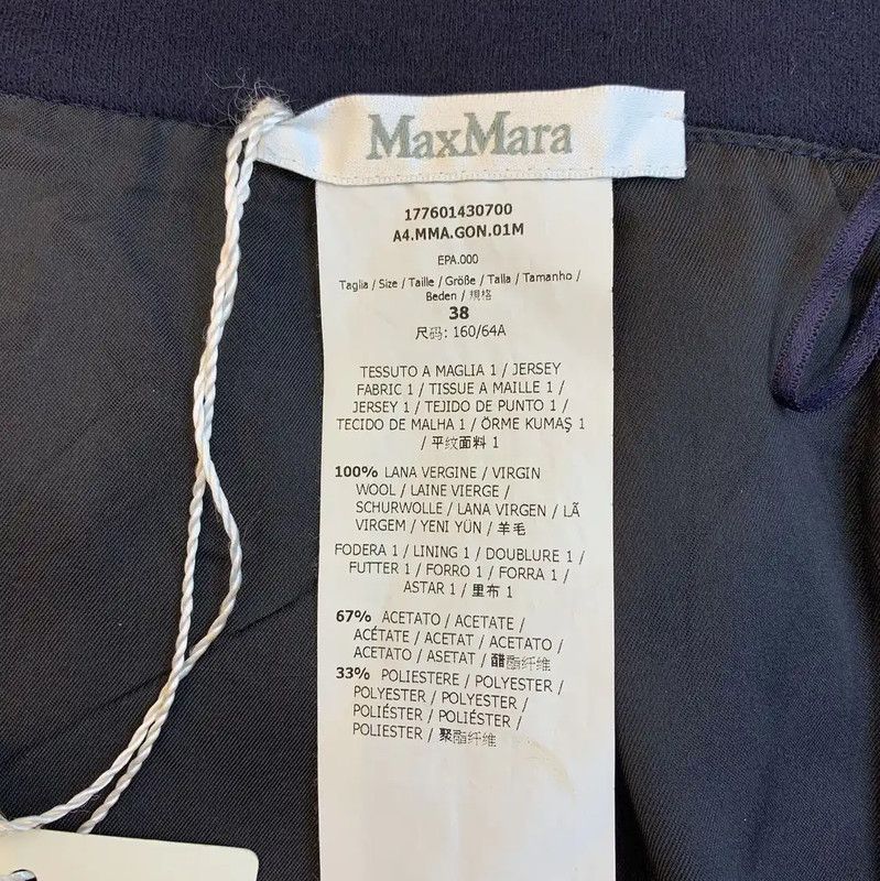 Max Mara MaxMara Navy Polyester Women's Shorts 0089 Size 23" - 6 Thumbnail