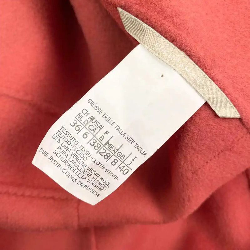 Max Mara MaxMara Red Women's Coat 0089 Size ONE SIZE - 4 Thumbnail