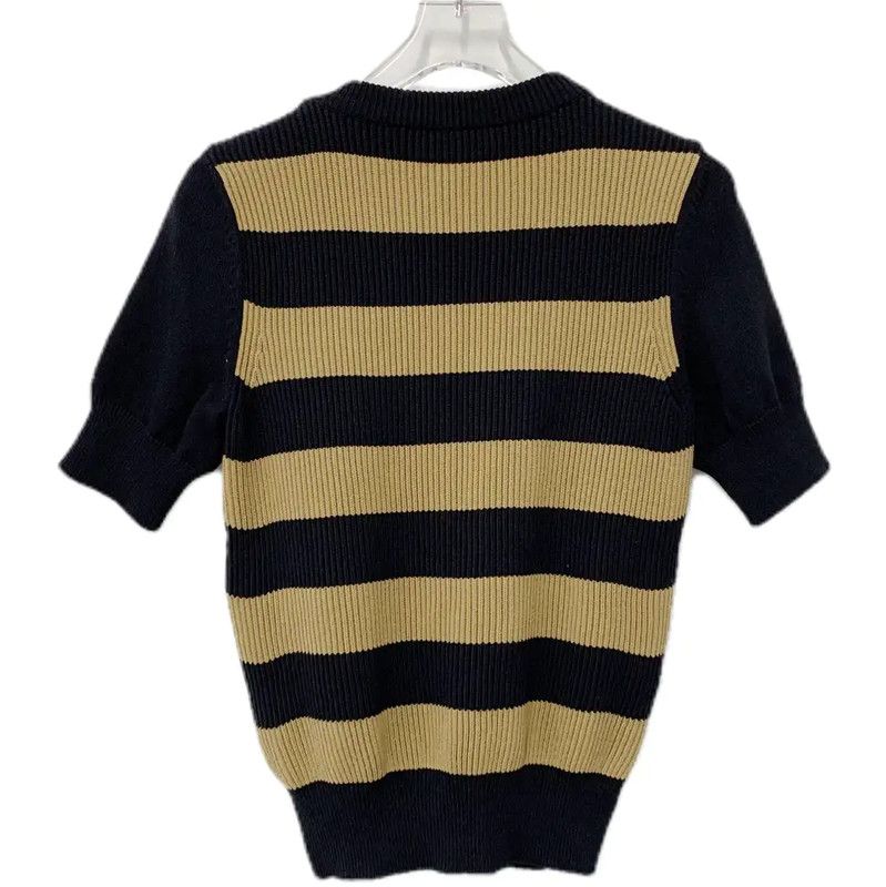 Max Mara MaxMara Color Block Cotton T-Shirt for Women 0089 Size S / US 4 / IT 40 - 2 Thumbnail