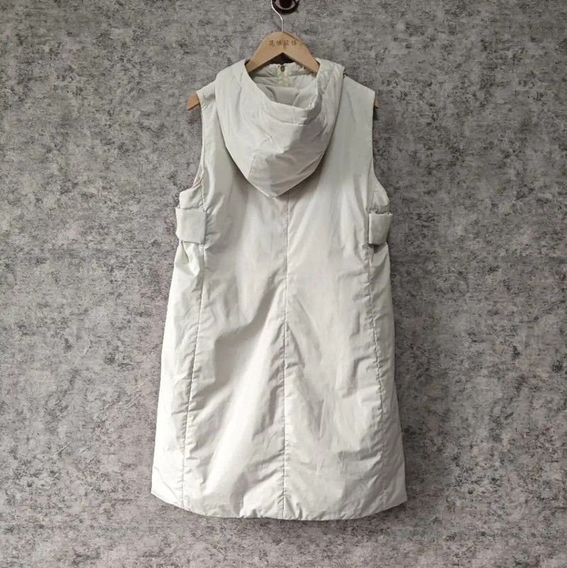 Max Mara MaxMara Women's White Cotton Jacket 0089 Size L / US 10 / IT 46 - 2 Thumbnail