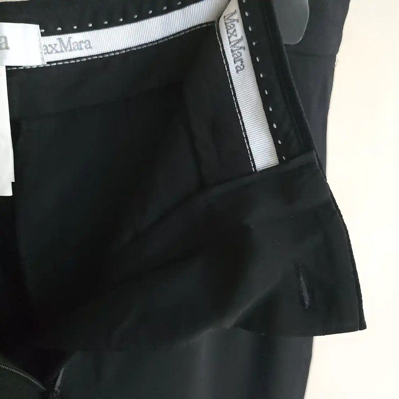 Max Mara MaxMara Black Casual Pants for Women 0089 Size 23" - 4 Thumbnail