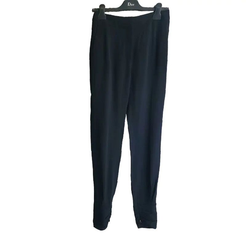 Max Mara MaxMara Black Casual Pants for Women 0089 Size 23" - 2 Thumbnail