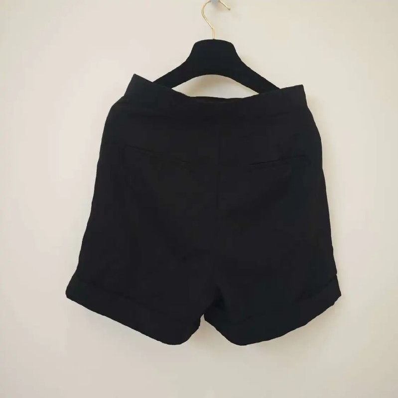 Max Mara MaxMara Black Cotton Women's Shorts 0089 Size 24" / US 00 / IT 34 - 2 Thumbnail