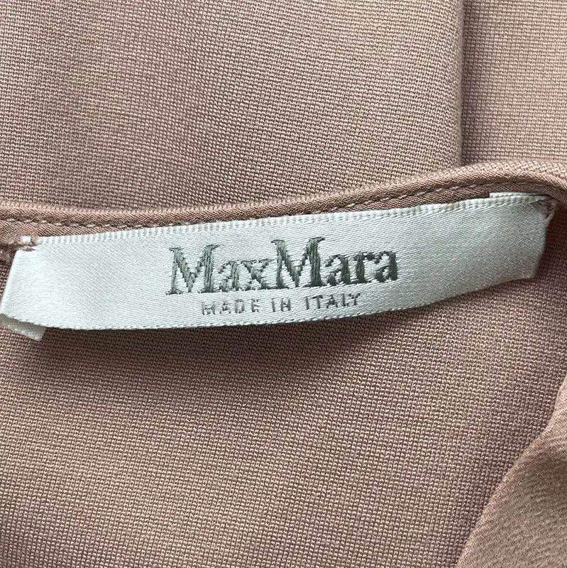 Max Mara MaxMara Pink Nylon Short Sleeve Dress 0089 Size S / US 4 / IT 40 - 5 Thumbnail