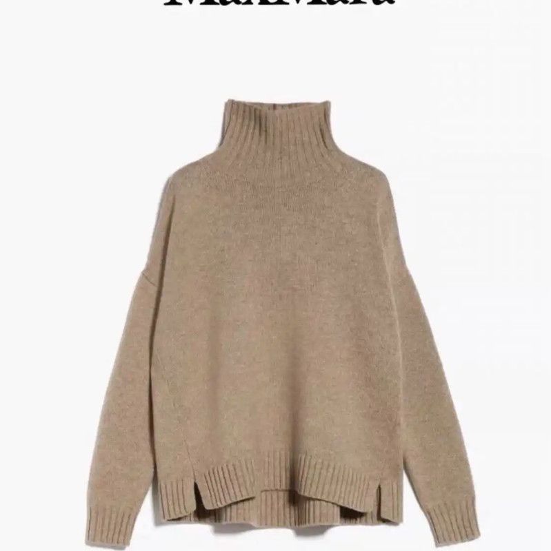 Max Mara MaxMara Blue Wool Blend Pullover Sweater 0089 Size S / US 4 / IT 40 - 6 Thumbnail