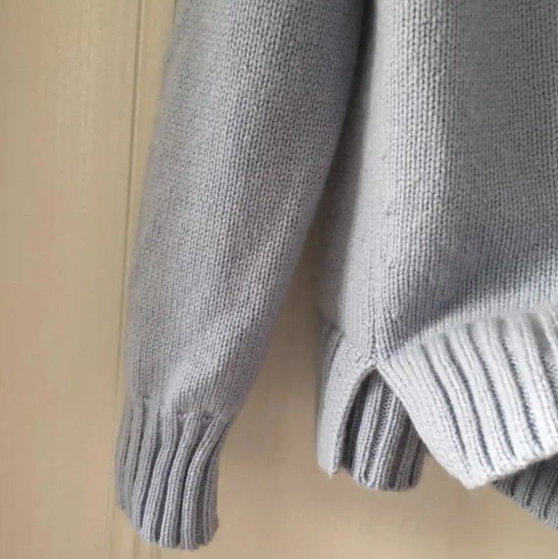 Max Mara MaxMara Blue Wool Blend Pullover Sweater 0089 Size S / US 4 / IT 40 - 7 Thumbnail
