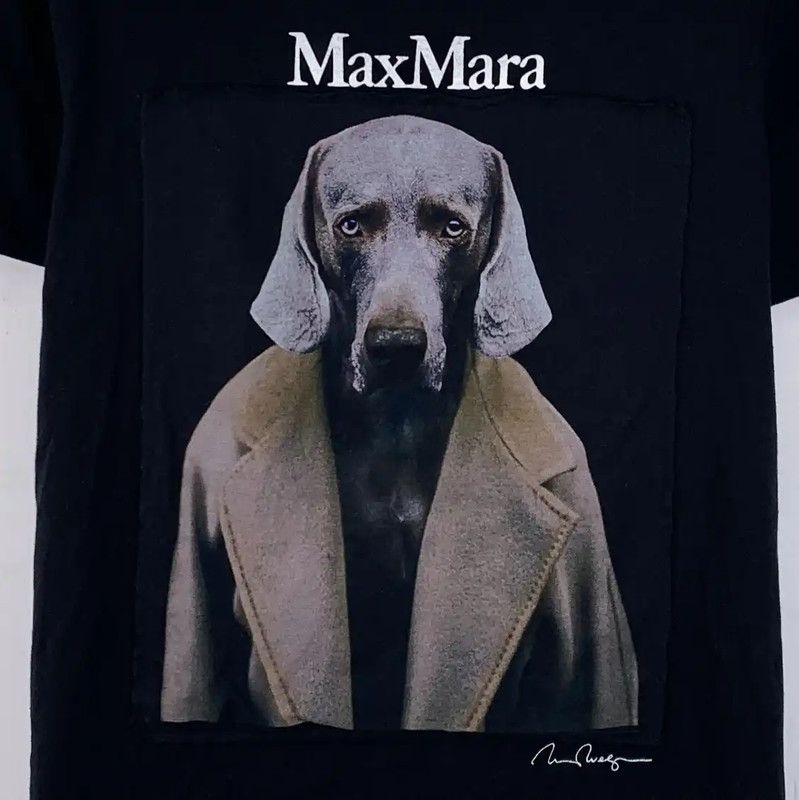 Max Mara MaxMara Black Cotton Graphic T-Shirt 0089 Size XL / US 12-14 / IT 48-50 - 4 Thumbnail