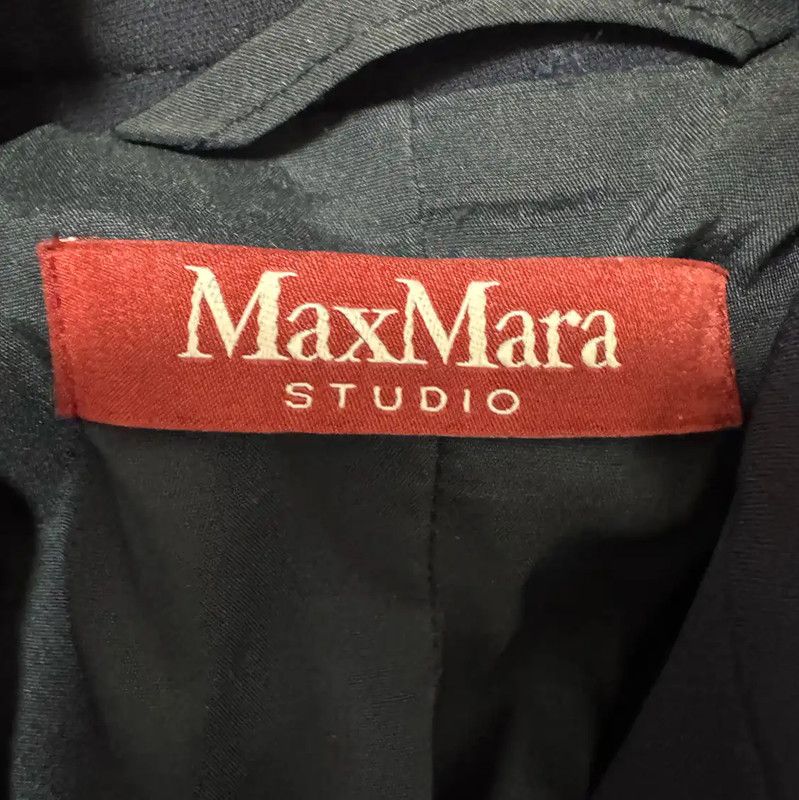 Max Mara MaxMara Black Polyester Women's Jacket 0089 Size M / US 6-8 / IT 42-44 - 3 Thumbnail