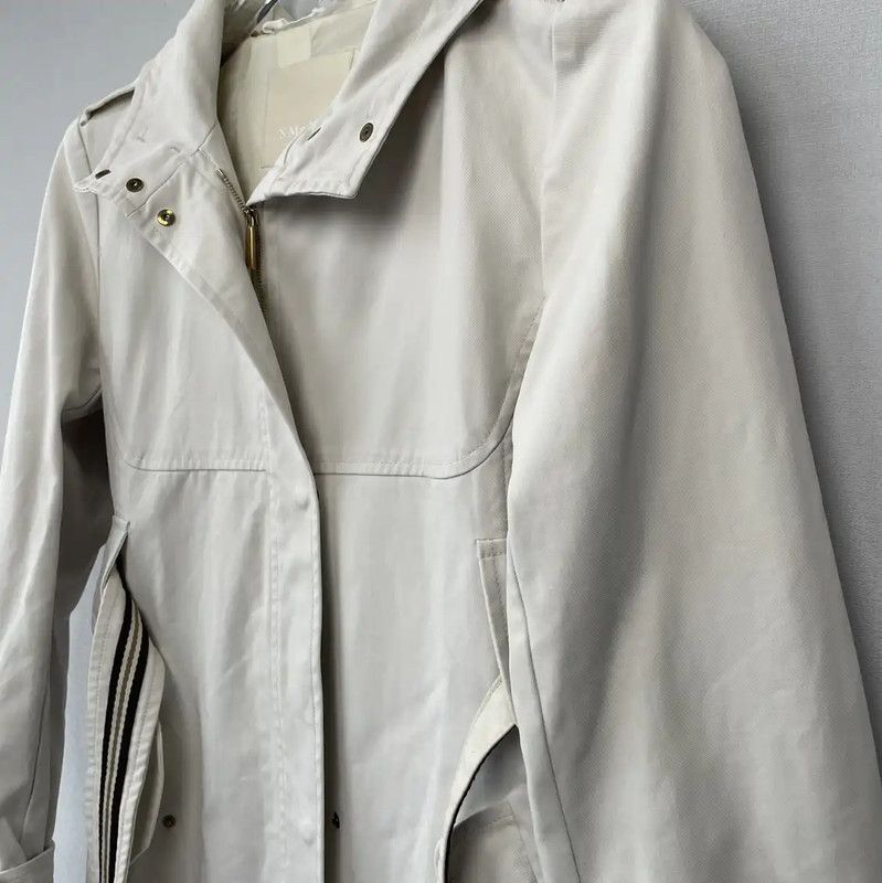 Max Mara MaxMara Cream Women's Trench Coat 0089 Size S / US 4 / IT 40 - 3 Thumbnail