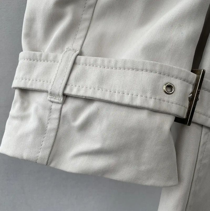 Max Mara MaxMara Cream Women's Trench Coat 0089 Size S / US 4 / IT 40 - 7 Thumbnail