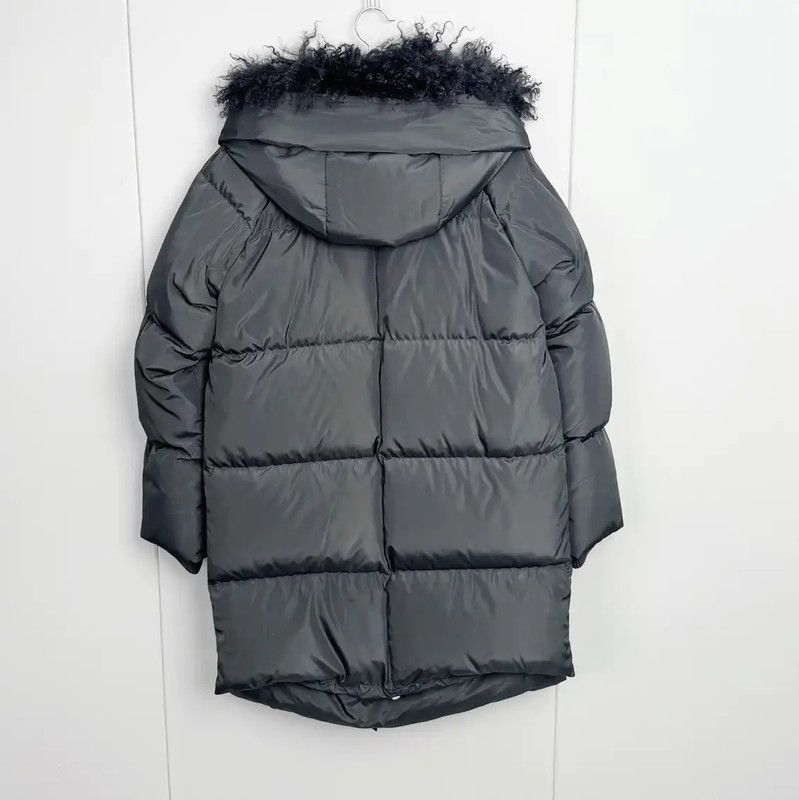 Max Mara MaxMara Women's Gray Down Jacket with Hood 0089 Size S / US 4 / IT 40 - 2 Thumbnail