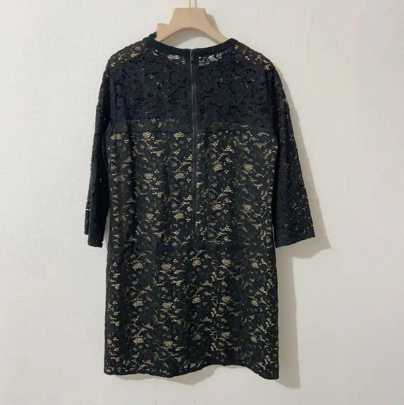 Max Mara MaxMara Black Lace Summer Dress for Women 0089 Size M / US 6-8 / IT 42-44 - 2 Thumbnail