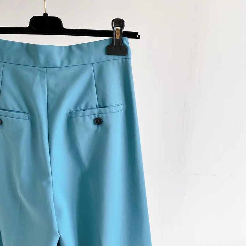 Max Mara MaxMara Women's Casual Pants in Blue 0089 Size 22" - 4 Thumbnail