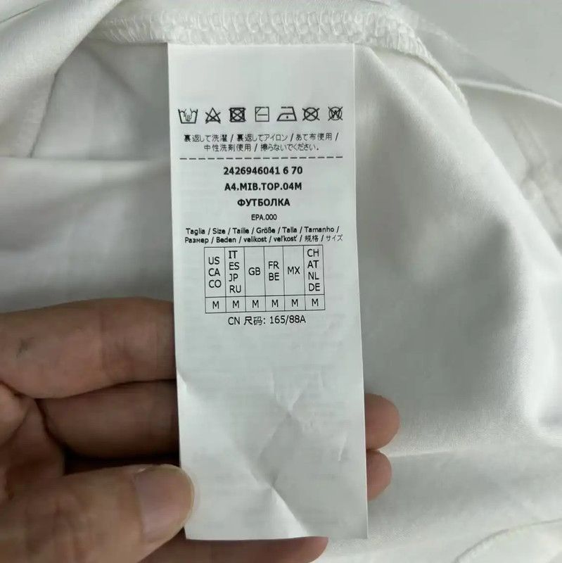 Max Mara MaxMara Summer White Cotton T-Shirt 0089 Size M / US 6-8 / IT 42-44 - 4 Thumbnail