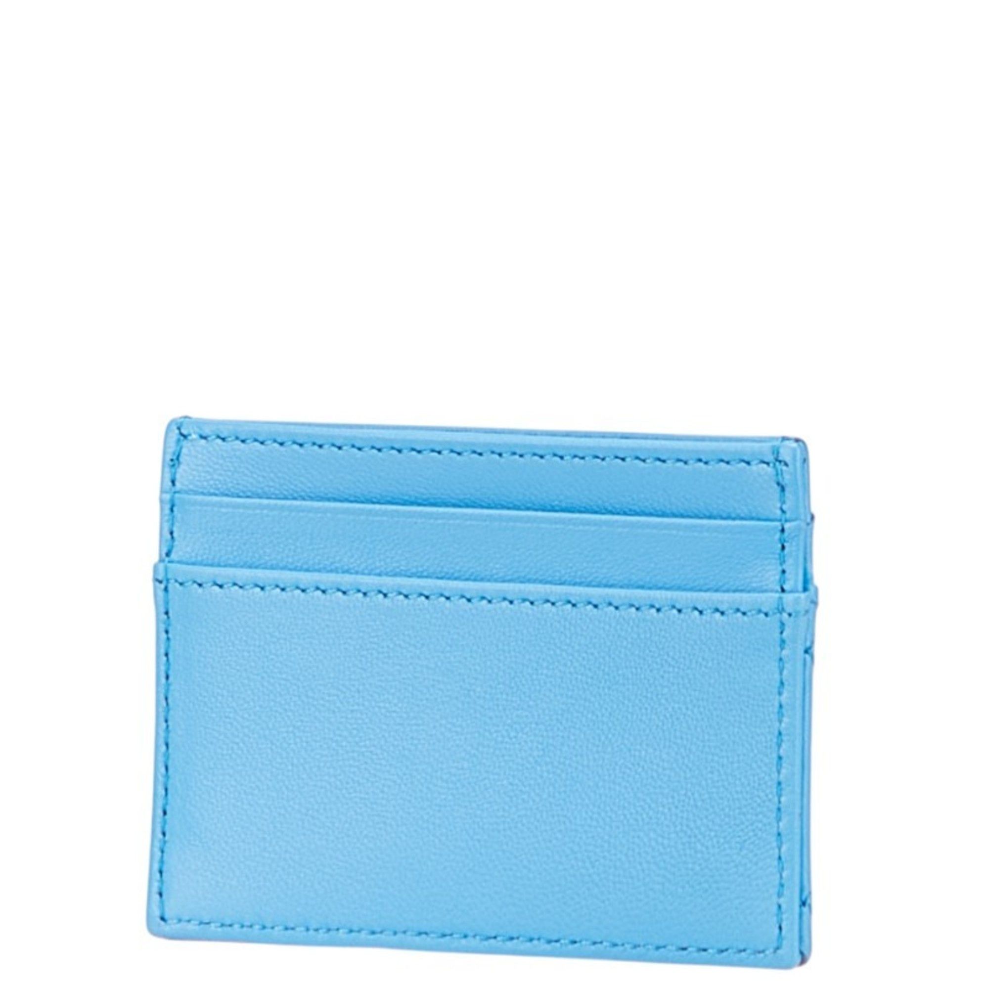 Versace Versace Medusa Business Card Case, Blue Leather, Women's Size ONE SIZE - 2 Thumbnail
