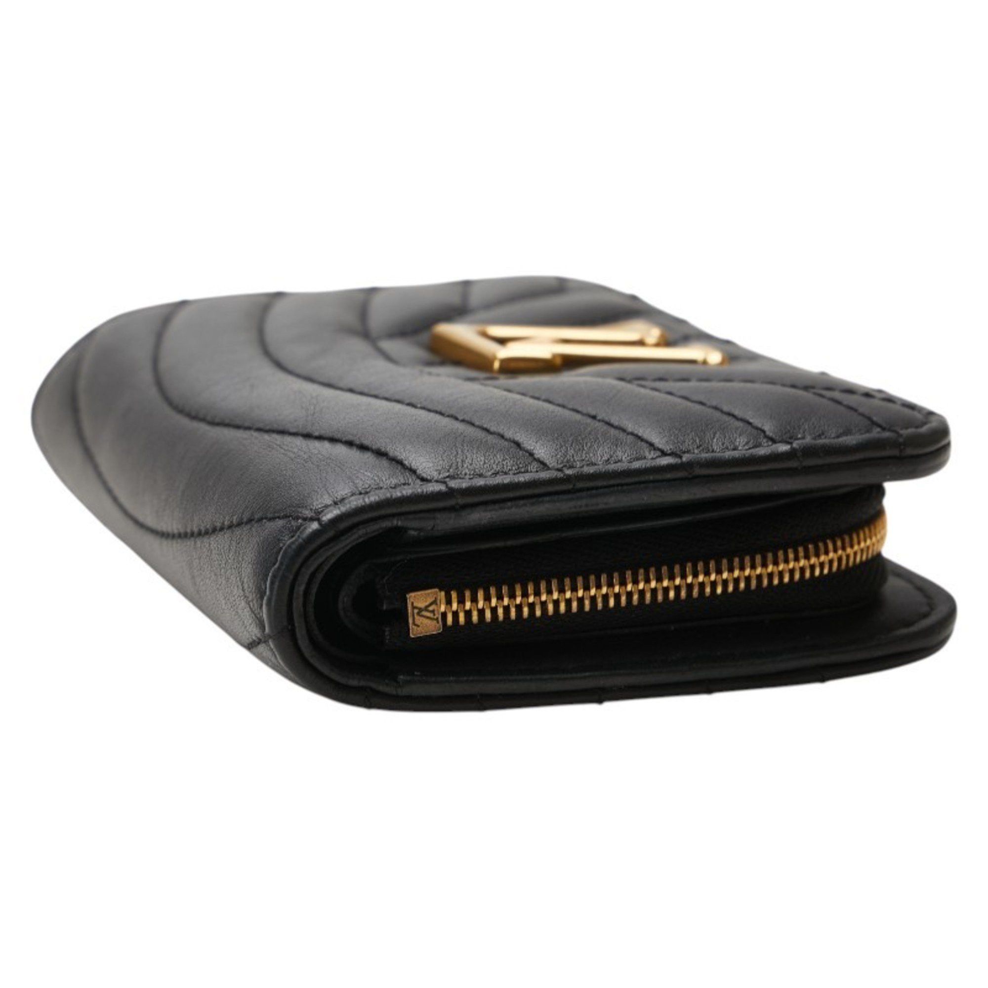 Louis Vuitton Louis Vuitton New Wave Gypt Compact Wallet Bifold M63789 Black Leather Women's LOUIS VUITTON Size ONE SIZE - 4 Thumbnail