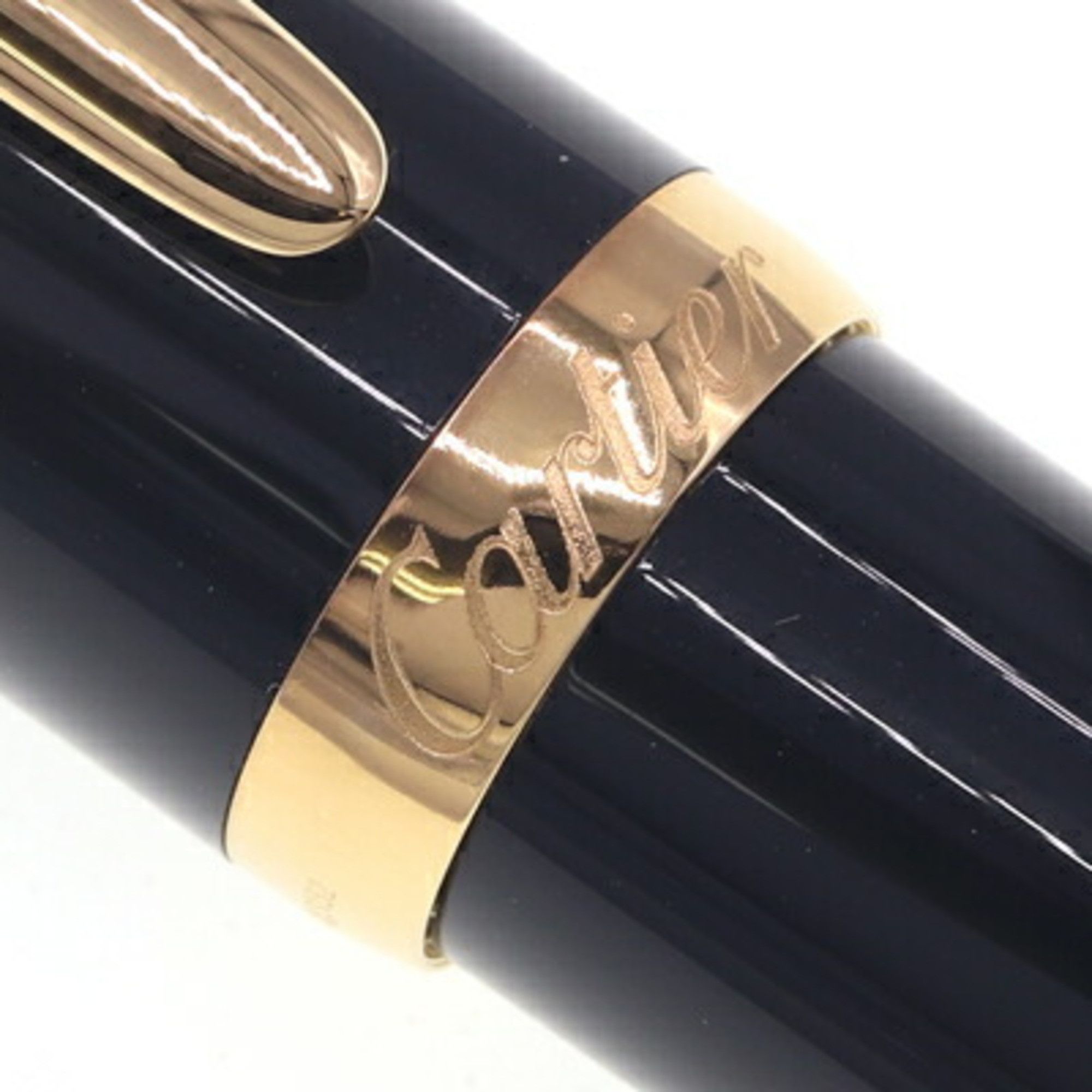 Cartier Cartier R de Ballpoint Pen OP000210 Black Gold Twist Function Size ONE SIZE - 4 Thumbnail
