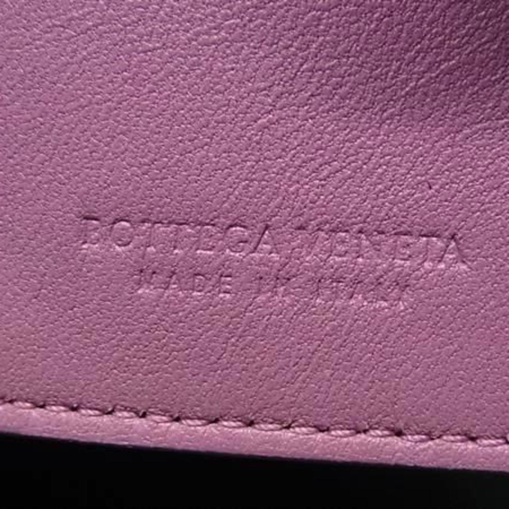 Bottega Veneta BOTTEGA VENETA 6-ring key case in pink-purple leather with intrecciato detailing. Size ONE SIZE - 2 Thumbnail