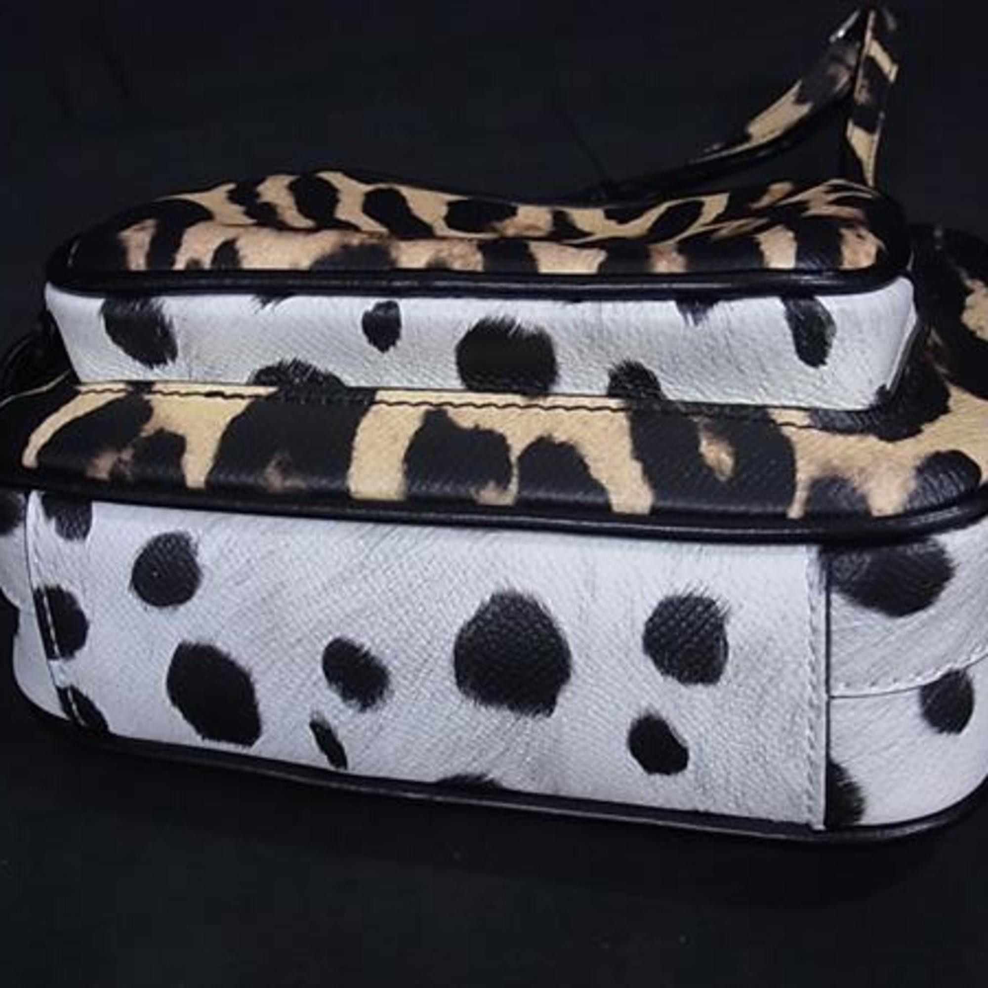 Burberry BURBERRY Shoulder Bag/Camera Bag in Brown and White Leather, Leopard Print, for Women Size ONE SIZE - 5 Thumbnail