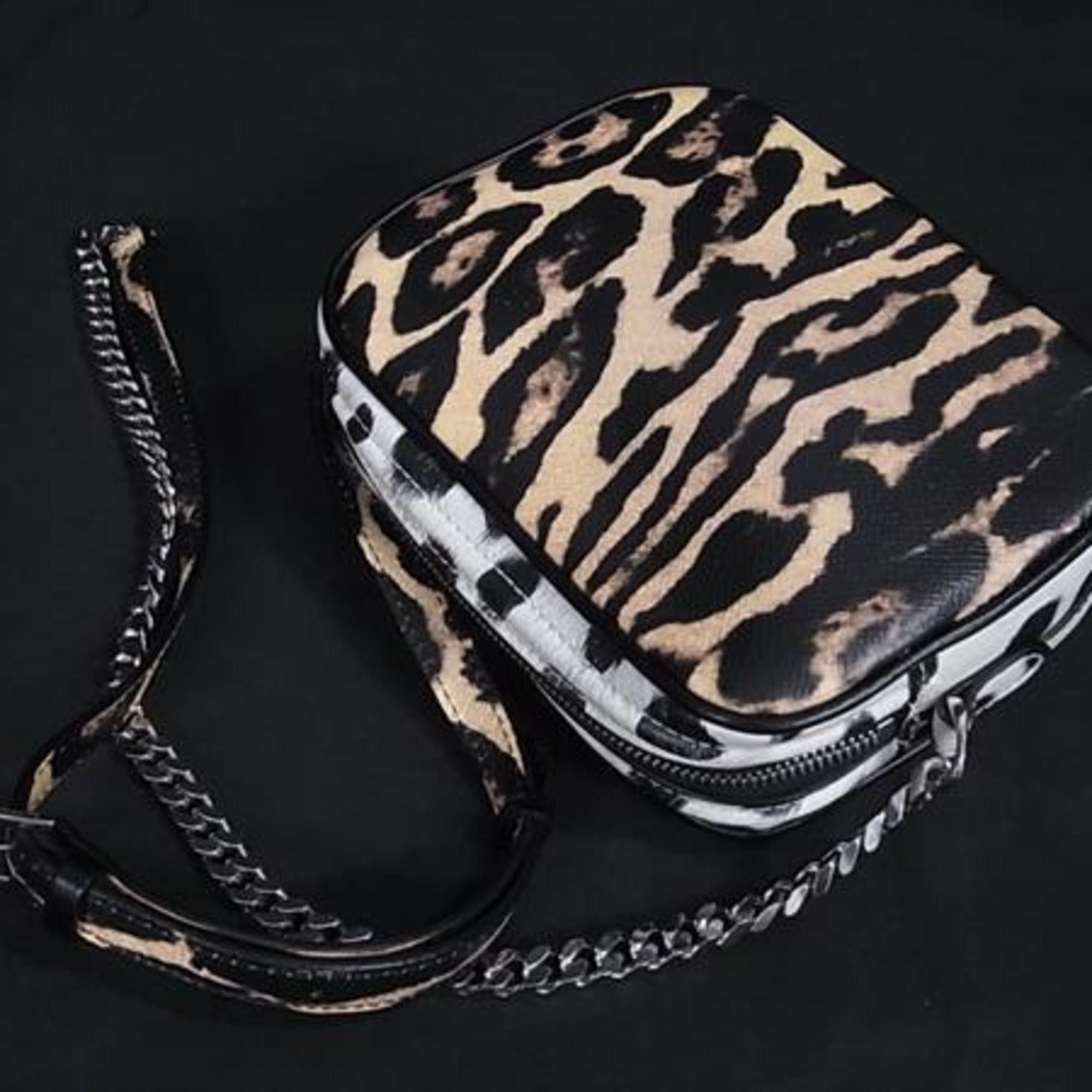 Burberry BURBERRY Shoulder Bag/Camera Bag in Brown and White Leather, Leopard Print, for Women Size ONE SIZE - 4 Thumbnail