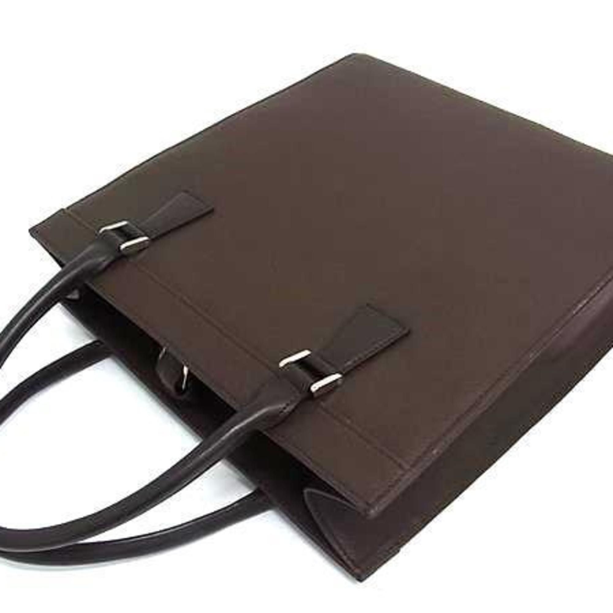 Burberry BURBERRY handbag tote bag brown leather women's Size ONE SIZE - 4 Thumbnail